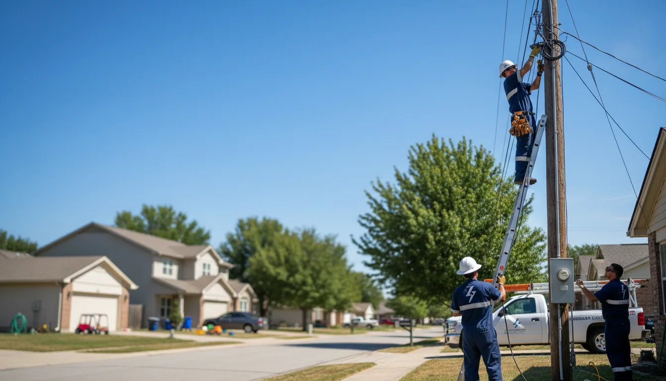 Residential electrician providing installation services in Winchester, KS